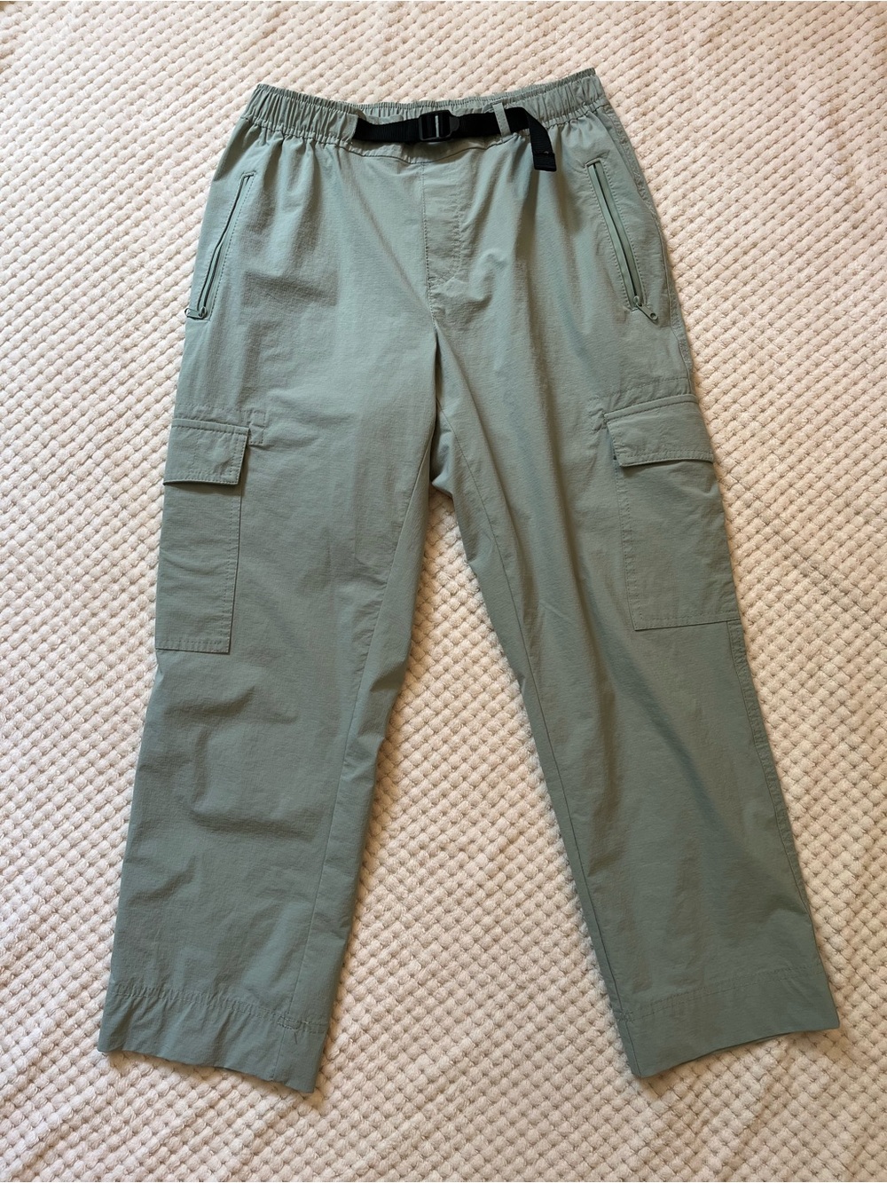 Aspen Nylon Lightweight Cargo Pants - Sage Green